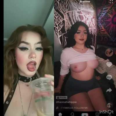 Goth mommy titty bounce on the beat
