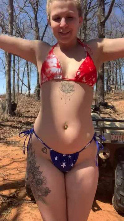 All American titty bounce