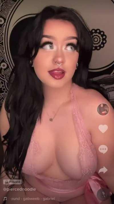 Lingerie titty reveal
