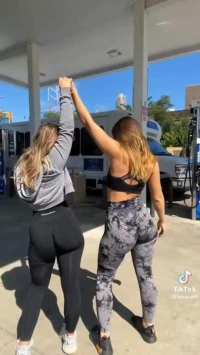 Two Juicy PAWG s in Yoga Pants