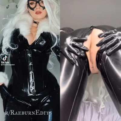 Princess_Vasilisa Goddess Sylvanas Black Cat cosplay TikTok vs Reddit 🖤 🤍